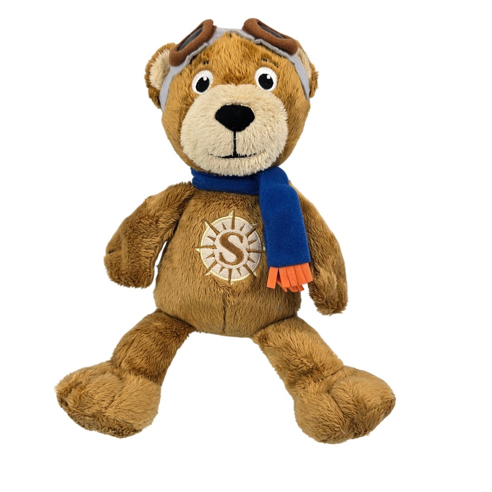 Manhattan Toy Co Sunny the Bear Sun Country Airlines Mascot 10" Plush Pilot 2017